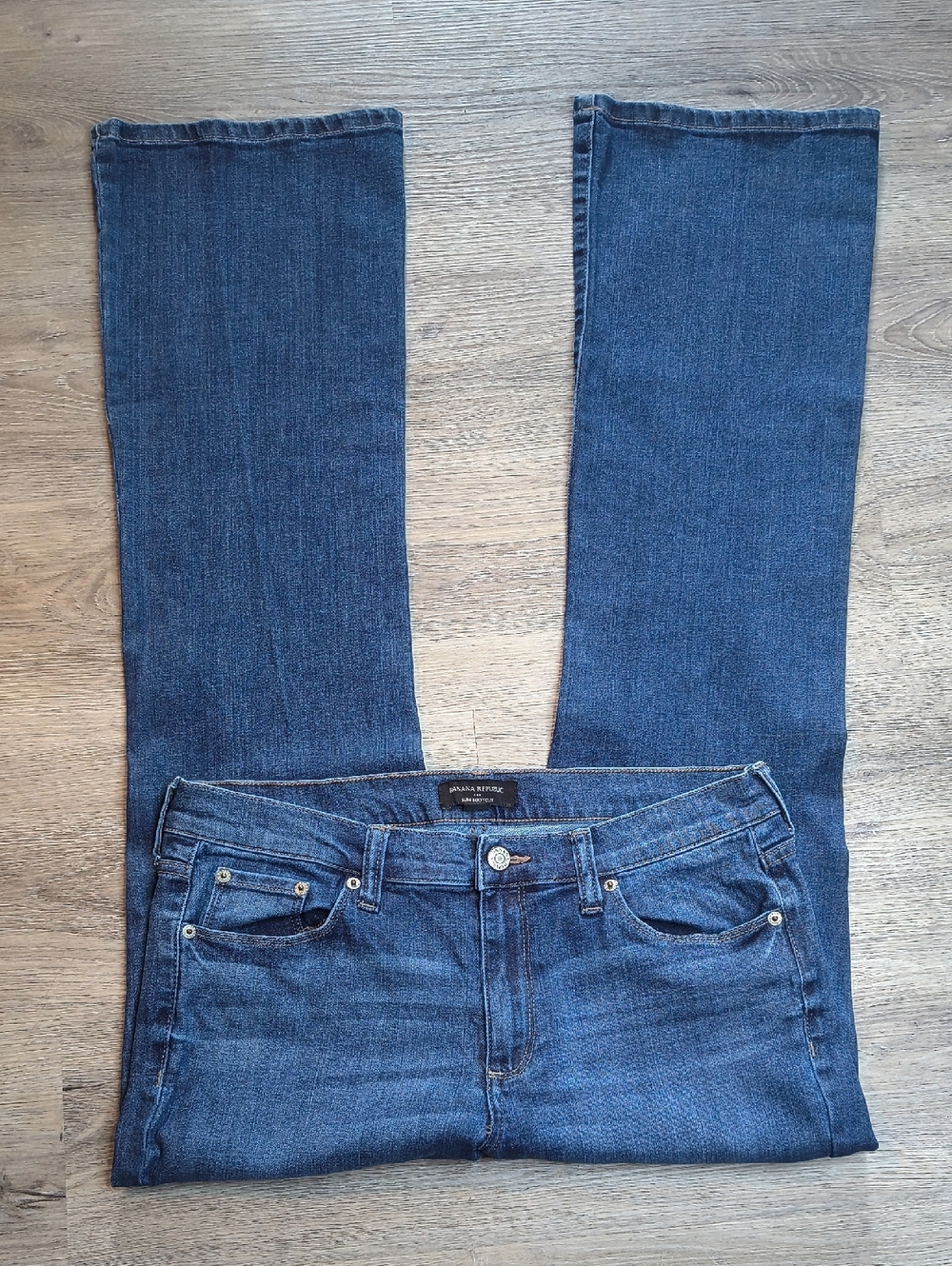 Slim Boot Cut w/32" Inseam Banana Republic Size 10 Jeans sac371 - Picture 2 of 4